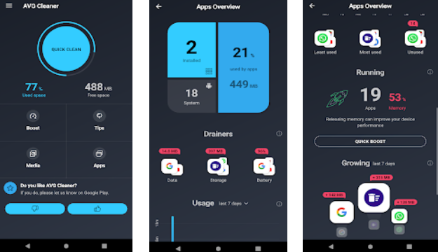 avg cleaner & battery booster pro apk