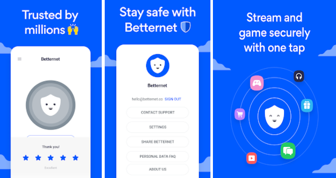 betternet unlimited free vpn premium apk